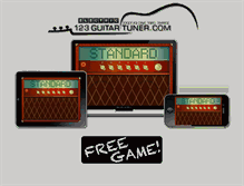 Tablet Screenshot of 123electricguitartuner.com